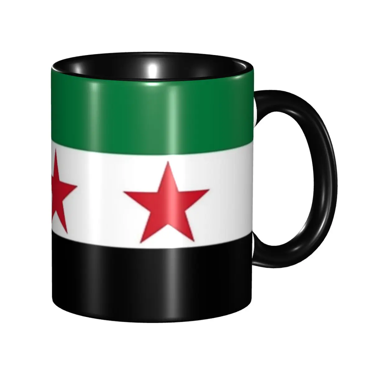 Syria Flag I Love Syria Accessories Coffee Mug Funny Tea Cups Gift For Women Men