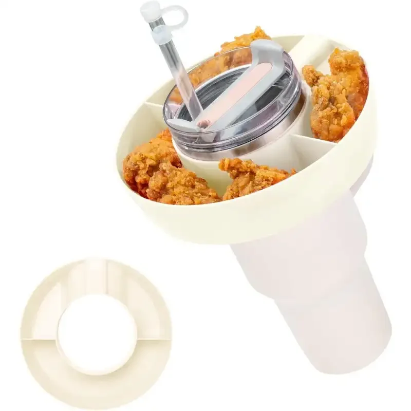 Snack Bowl 40 oz Tumbler with Handle, Tumbler Snack Tray Compatible with Cup 40 oz with Handle