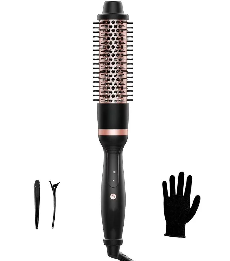 New Design Thermal Hot Brush Custom Auto‑Rotating Hair Curler Portable Hair Styling Tool