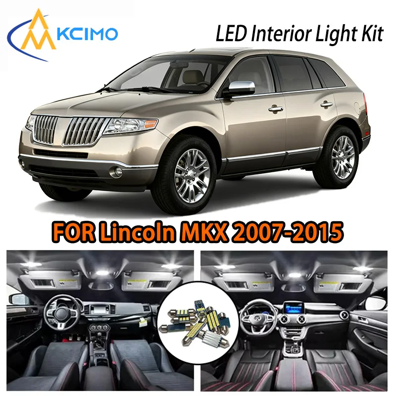 

KCIMO For Lincoln MKX 2007-2015 Interior LED Lights, 2 Options, Luxury SUV Fit, High Quality, Bright Interior