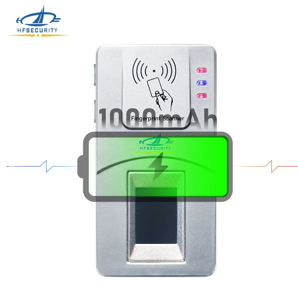 HF7000 FBI Certified High-precision Biometric USB Interface Portable Fingerprint Reader Device with ID Card Reading Function