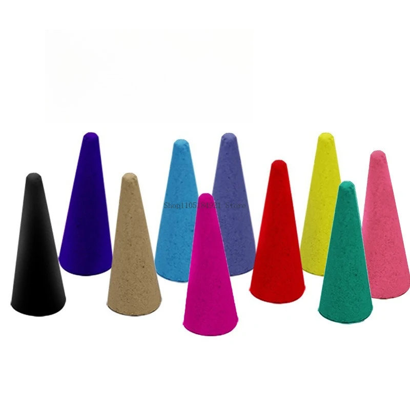 50G Tower Incense Cone Natural Plant Incense Materials Indoor Hotel Office Yoga Meditation Removal Odor Lasting Rich Fragrance