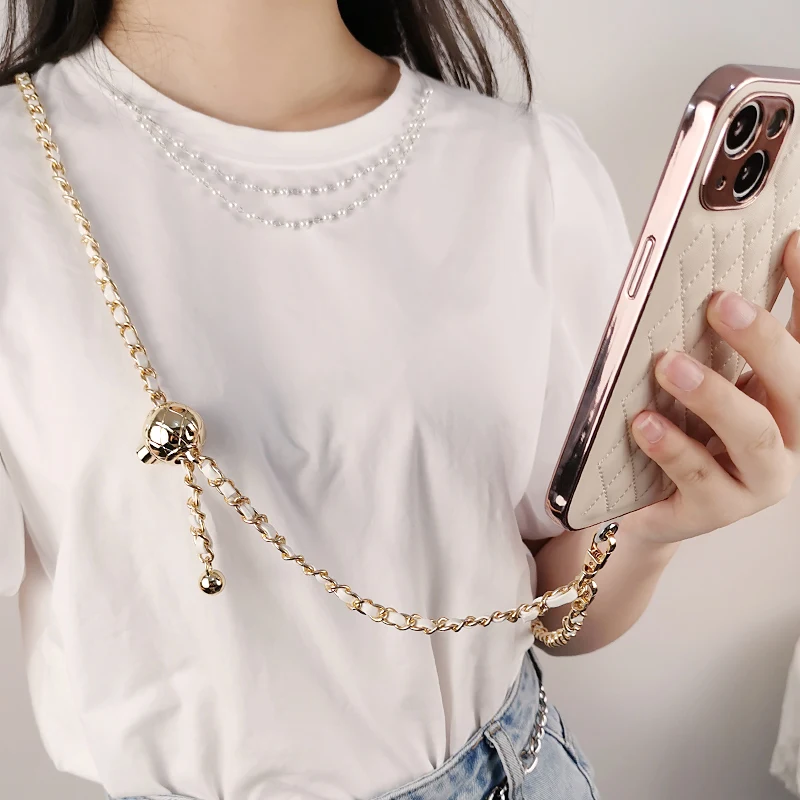 Mobile Phone Lanyard Long Crossbody Can Carry Small Fragrance Pickup Chain Pendant Anti-lost Sling Length Can Be Adjusted Straps