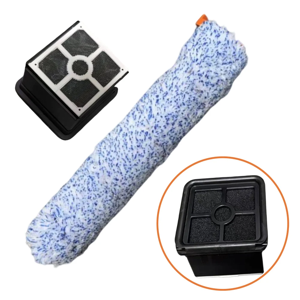 Roller Brush Filter Kit For ILIFE W-90 Cordless Wireless Dry Floor Cleaning Washing Accessory For Home Cleaning Equipment Parts