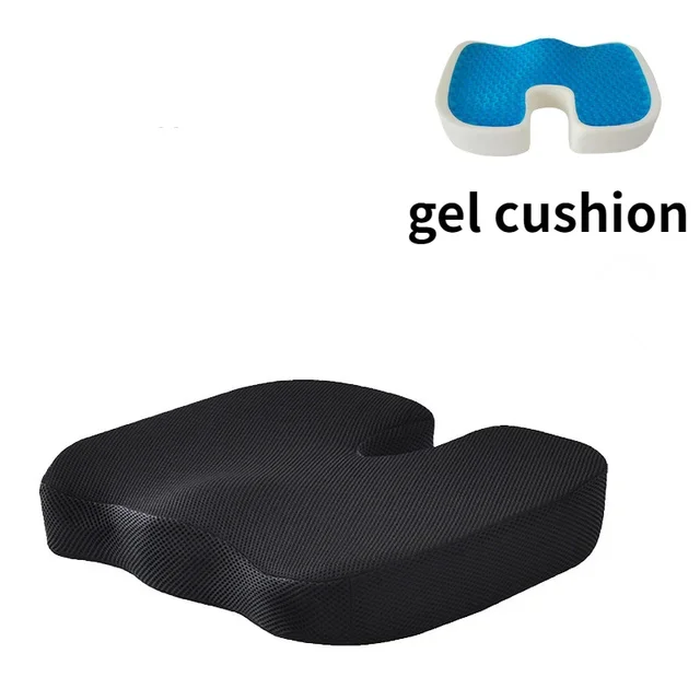 Gel Orthopedic Memory Cushion Foam U Coccyx Travel Seat Massage Car Office Chair Protect Healthy Sitting Breathable Pillows