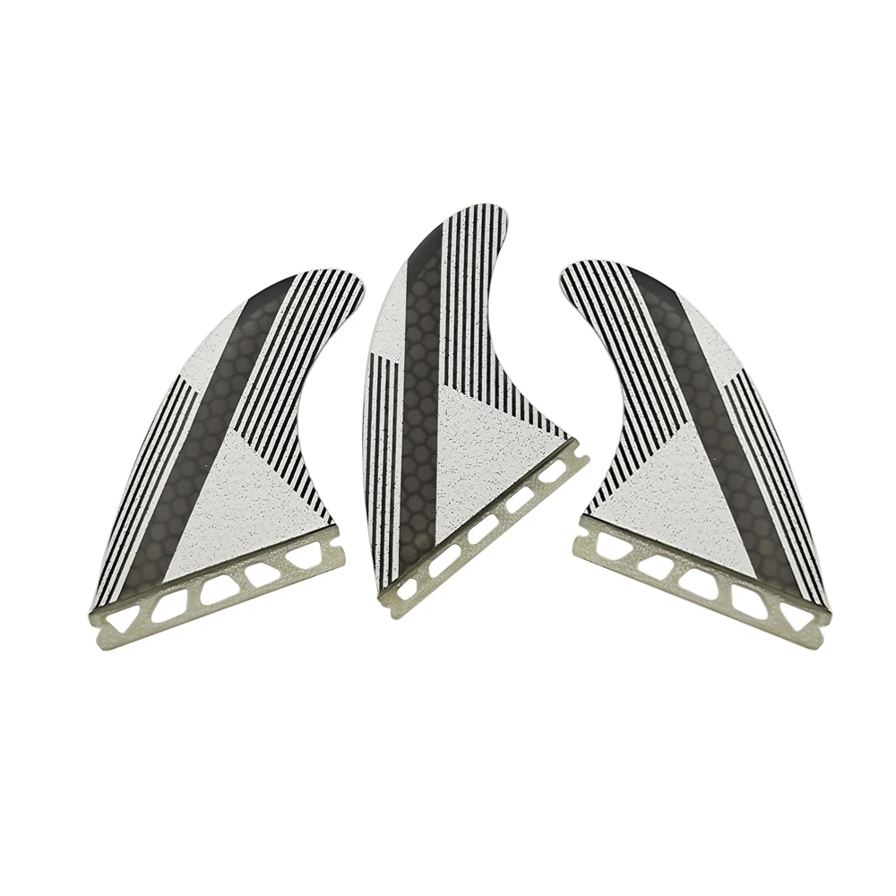 

Surfboard Fins Single Tabs Fins M SingleTabs Tri fin set Fiberglass Honeycomb High Quality for Surfing