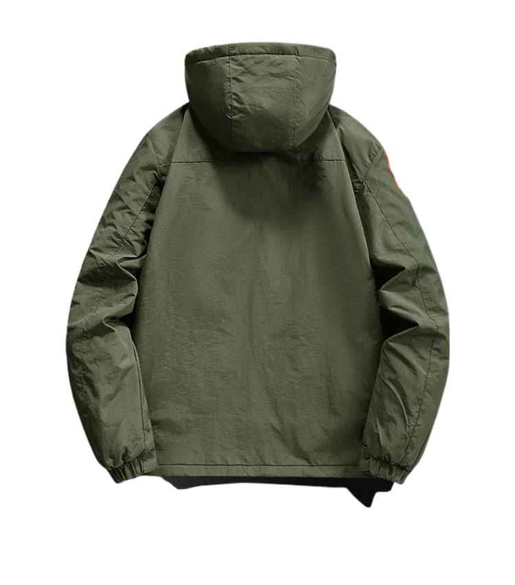 New Male Autumn Winter Thicken Jacket Hooded Detachable Outdoor Mountaineering Windproof Down Jacket Fleece Fashion Loose Coat