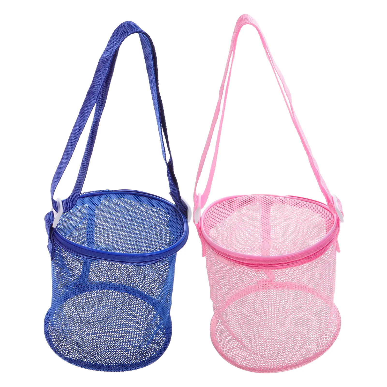 2 Pcs Collection Bag Sand Mesh Beach Tote for Kids Toy Bags Storage Shell Child