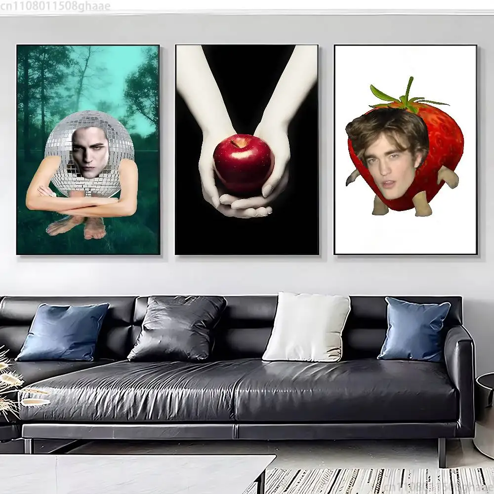 T-Twilight Edward Poster Fancy Poster Wall Sticker for Living Room Bar Vintage Decorative Painting