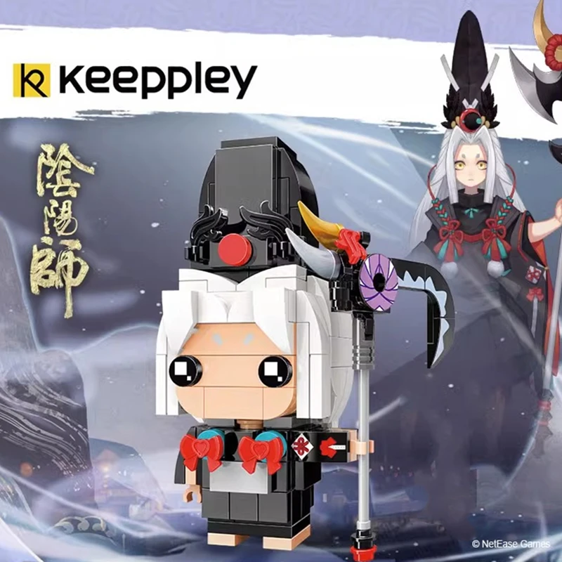 Keeppley Building Blocks Onmyoji เกมรุ่นเดียวกัน Kawaii ตุ๊กตารูปมือเด็กประกอบของเล่นวันเกิดคริสต์มาสของขวัญ