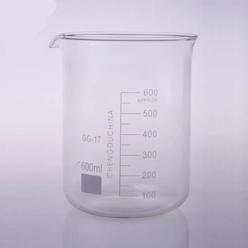 

600mL Glass Beaker Low Form New Chemical Lab Glassware