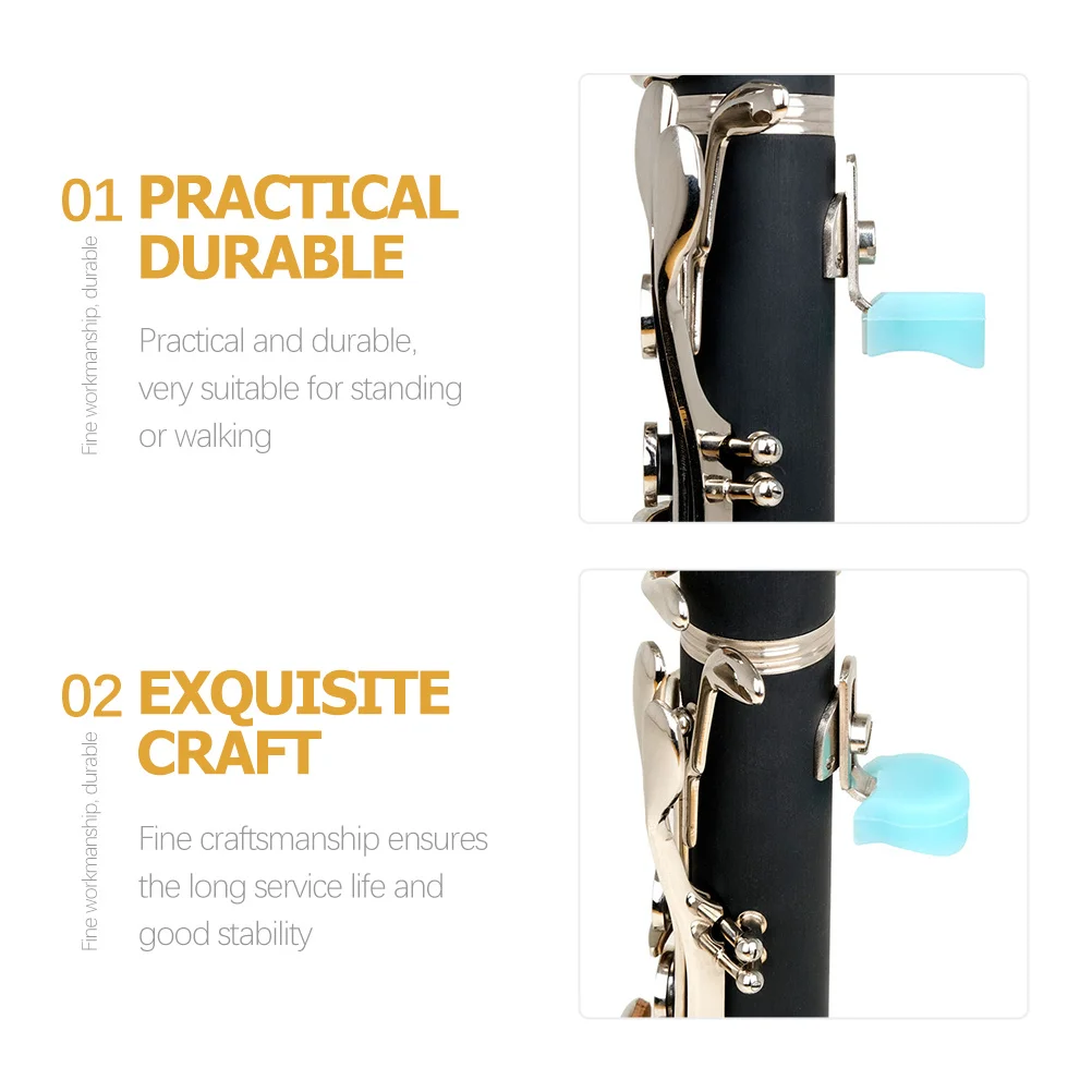 

5Pcs Clarinet Thumb Rest Silicone Cushion Soft Finger Support Durable Clarinet Playing Accessory Comfortable Thumb Pad Gift