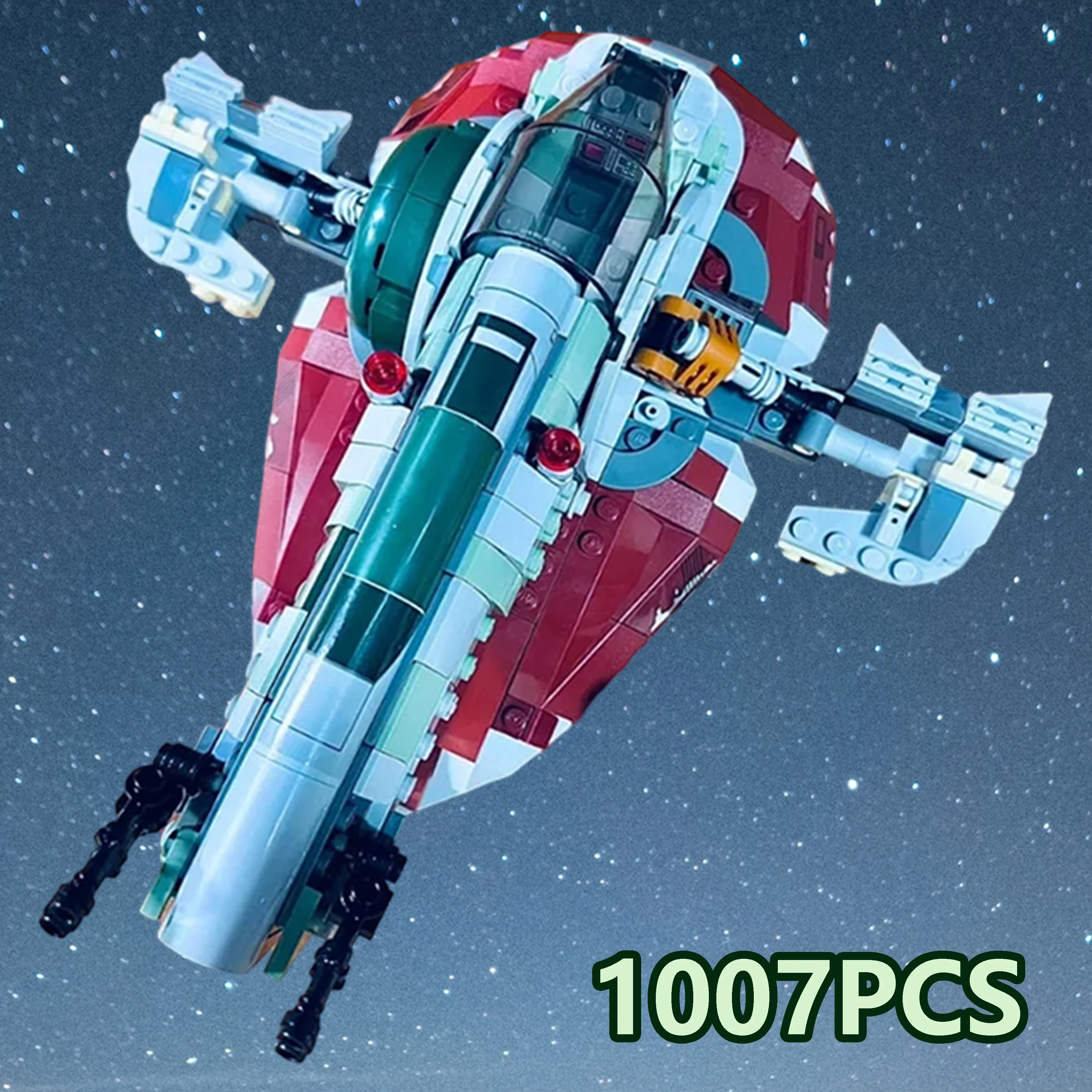 

Охотник за головами, раб, звездный корабль, 1007 шт., серия Galaxy, строительные кирпичи, космический корабль, модель дисплея, игрушка «сделай сам», подарочная модель, подарок