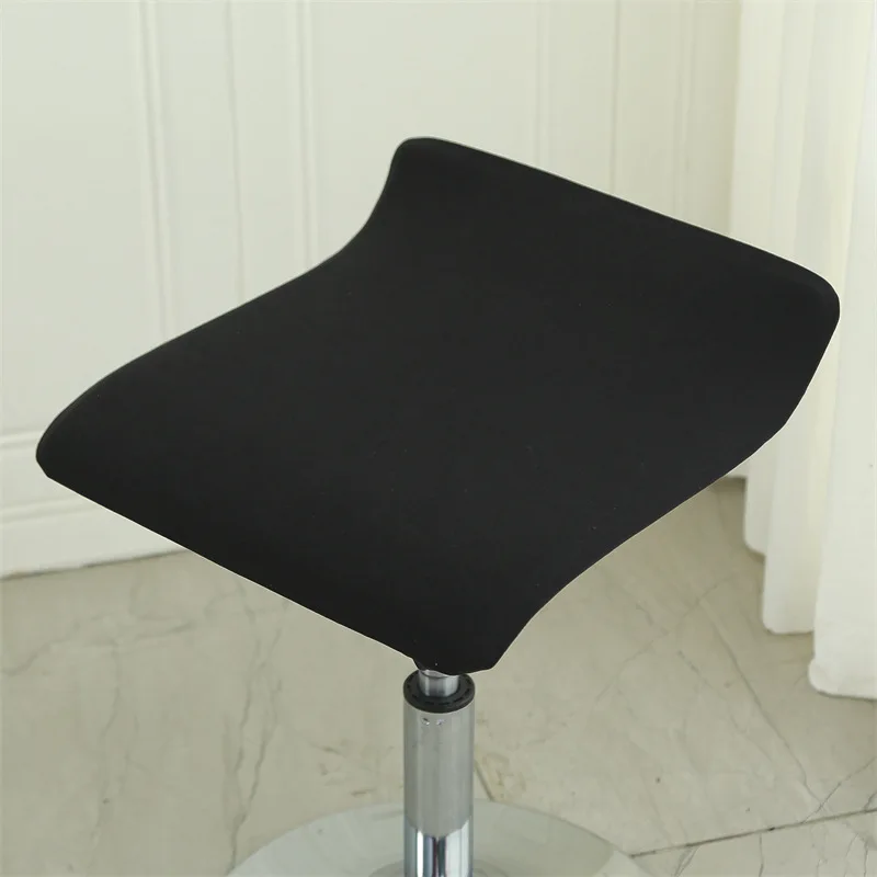 1Pc Elastic Square Chair Cover for Cashier Rotating Swivel Stool Office Bar Hotel Lifting Bench Seat Protector Square Stool