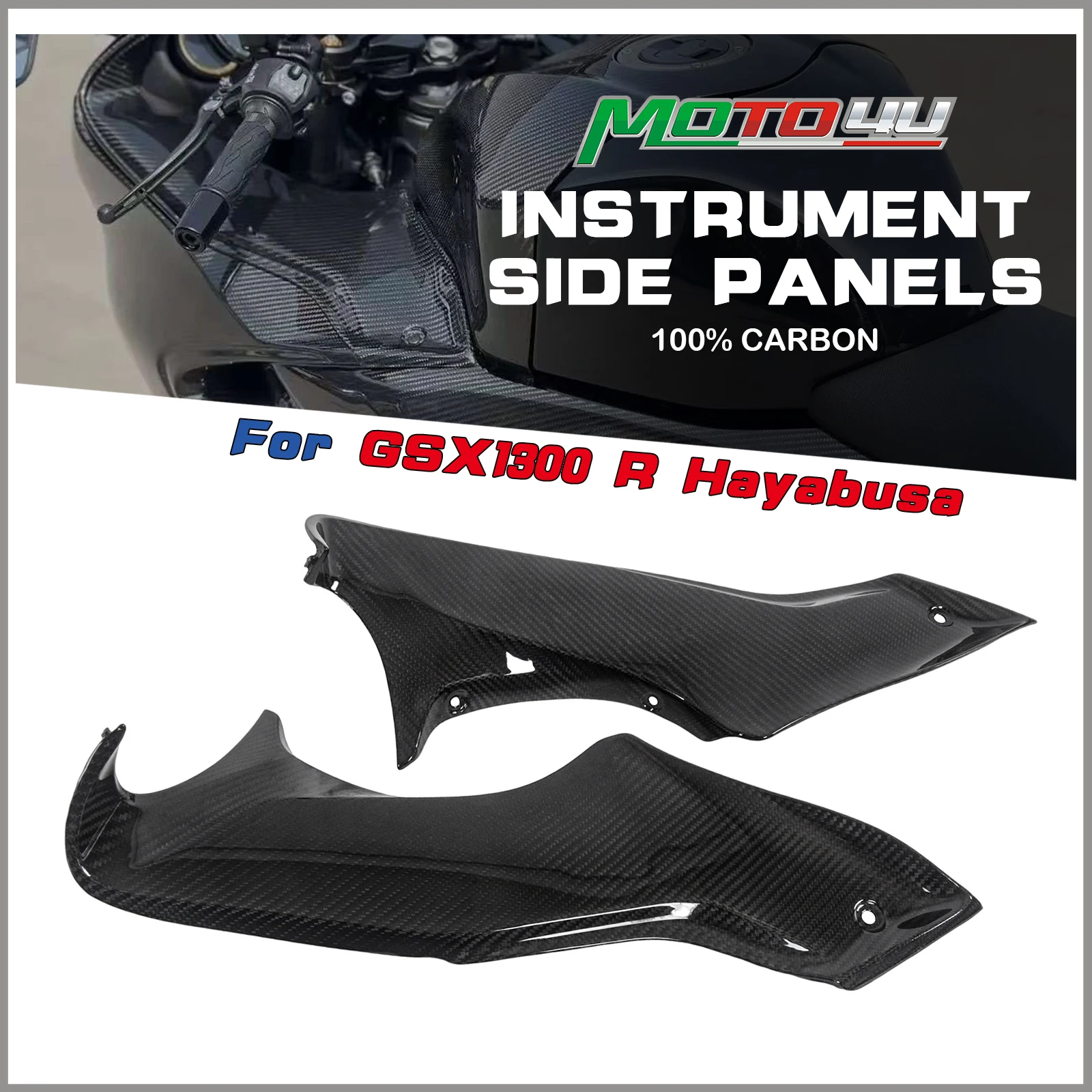 

Для Suzuki GSX1300R 2021 2022 2023 Hayabusa: боковые панели приборной панели, внутренняя панель обтекателя мотоцикла