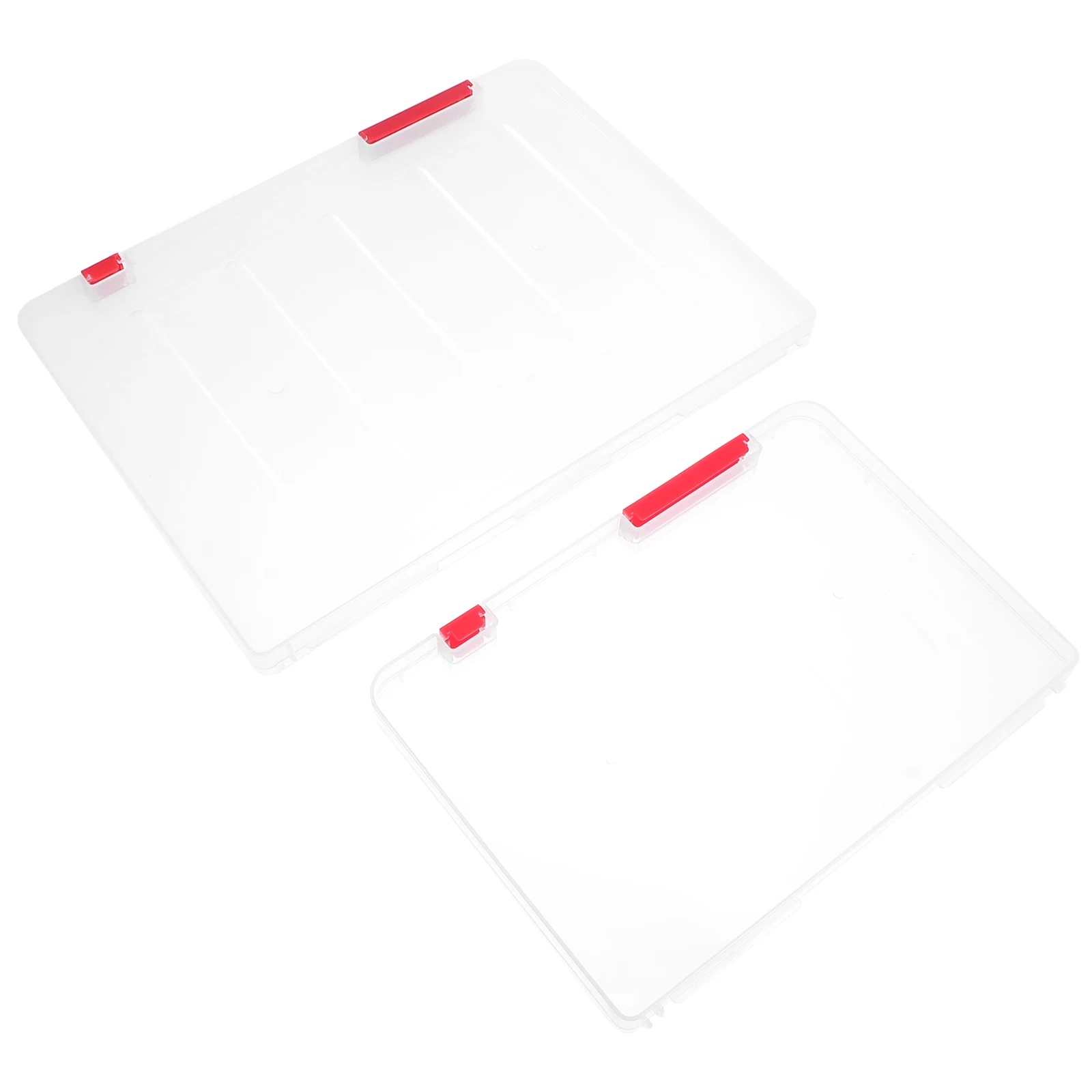 

2 Pcs File Storage Box Folder Document Organizer Accessories Boxes Office Pp Filing