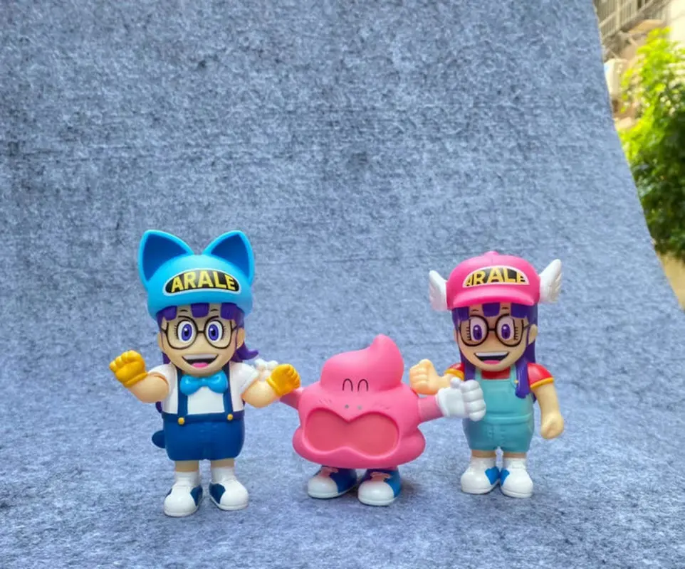 Toriyama Akira\'s Dr. Slump Anime Figure Arale Family figurine 9 pezzi Set ornamento giocattoli regalo