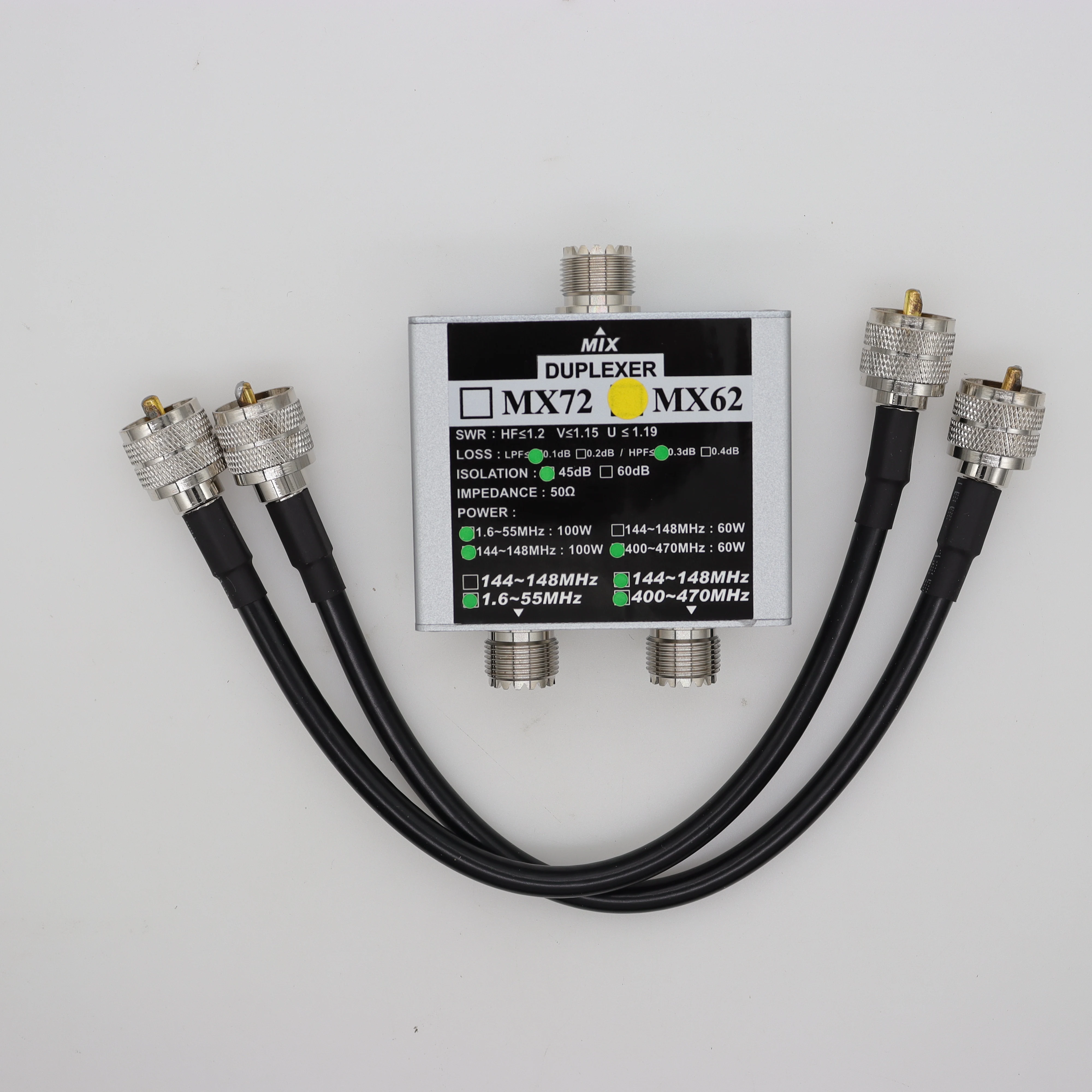 วิเคราะห์และแนะนำอุปกรณ์ VHF สำหรับผู้ใช้งานวิทยุสองทาง: MX62 แอมป์แยกสัญญาณ VHF/UHF Tri-band สำหรับแฮมรัติโอ