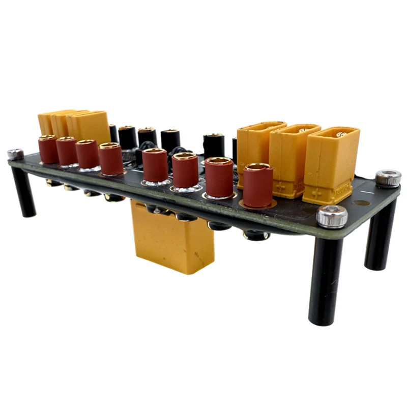 

1PCS 6S/12S 150A Power Distribution Board PCB Board w Pillar XT30-M XT90-M Plug 3.5mm Banana Head Adapter for Multi-Axis Drone