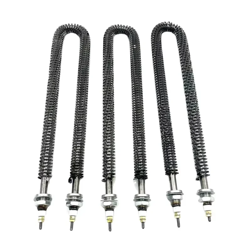 U-shaped 220v 1000w heating element Tubular heater with threaded fins