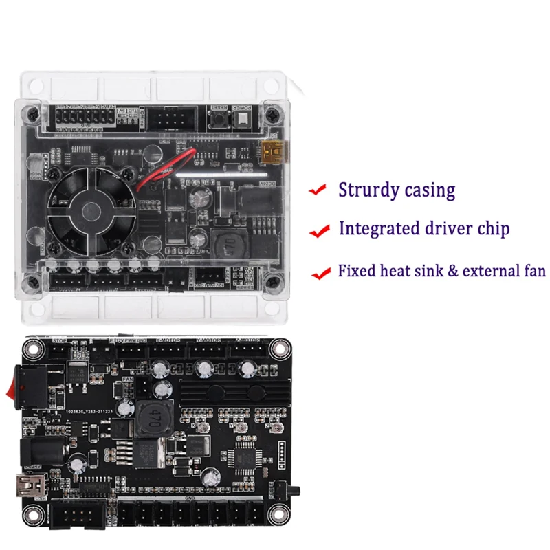 A77I 1個 Grbl 1.1 USBポートCNC彫刻機制御ボード 3軸統合ドライバ オフラインコントローラー 機械用