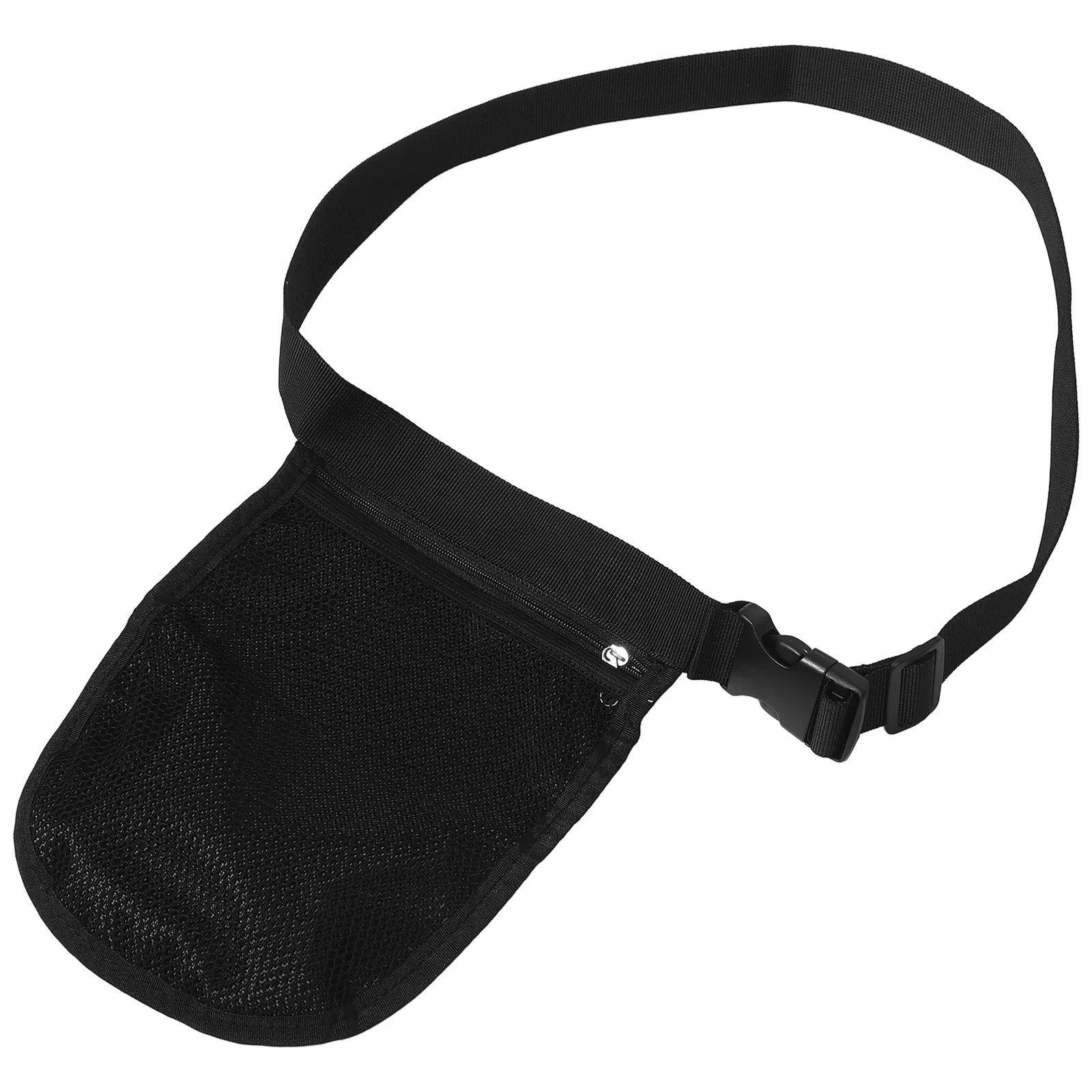 

Tennis Ball Mesh Bag with Smooth Zipper Closure and Ergonomic Waist Strap for on-The-Go Ball Pickup Storage Tennis Training