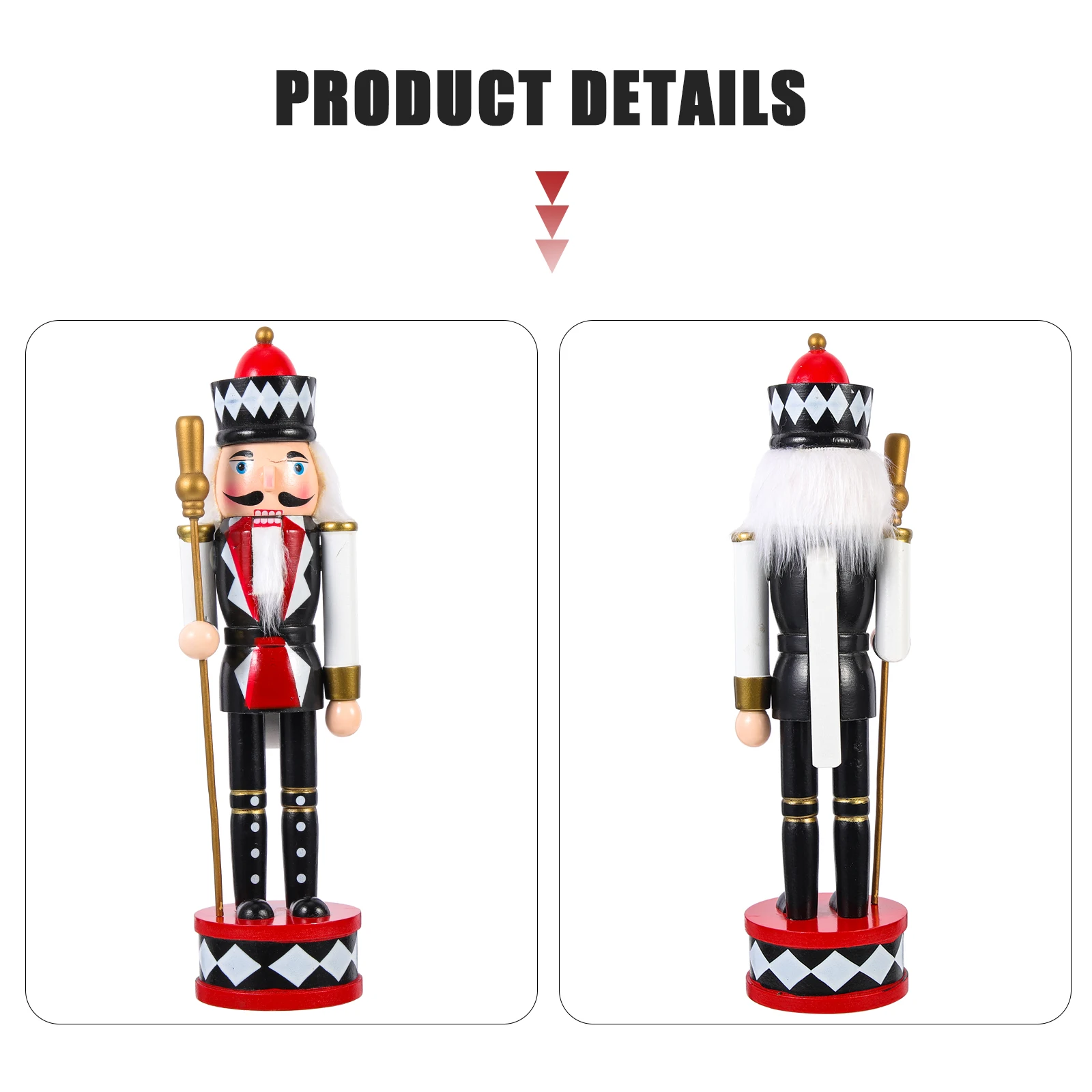

Wooden Nutcracker Ornament Christmas Decoration Xmas Party Supplies Desktop Figure Gift For Kids Traditional Nutcrackers