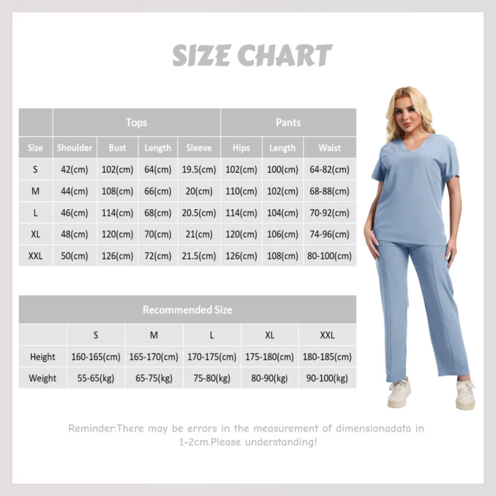 Uniforme de enfermera Unisex para hombre, conjunto de uniforme de belleza para mujer, accesorios de Hospital, trajes quirúrgicos, clínica Dental, tienda de mascotas, ropa de trabajo de laboratorio