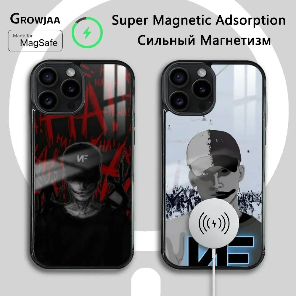 

Cool NF Rapper Phone Case For iPhone 16 15 14 13 12 11 Pro Max Plus Mini Wireless Charging Magnetic Hard Shell