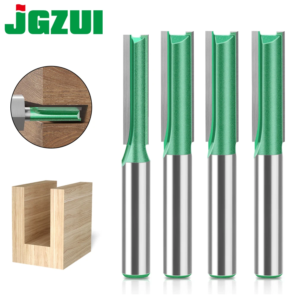 3mm-20mm Diameter 8mm Shank Straight Bit Tungsten Carbide Single Double Flute Router Bit Wood Milling Cutter For Woodwork Tool