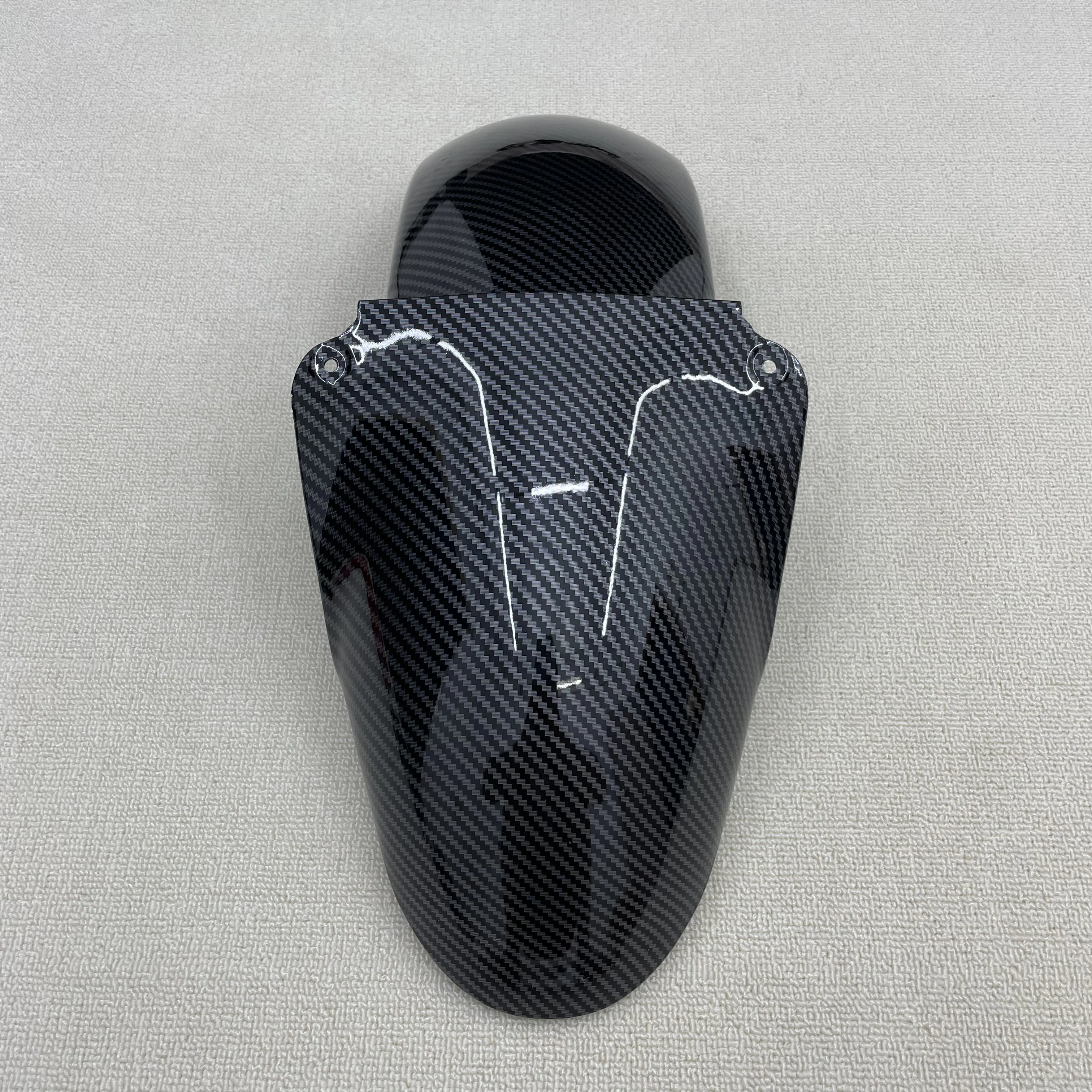 دراجة نارية هدية كاواساكي نينجا ZX6R 636 2000 2001 2002 ألياف الكربون الطلاء ألياف الكربون الطلاء الأمامي واقي الطين #2