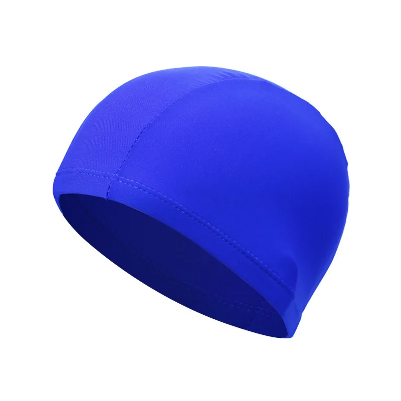 2024 Fashion Swimming Cap High Elastic Adult Universal Solid Color Flower Independent Packaging Cardboard Swimming Accessories