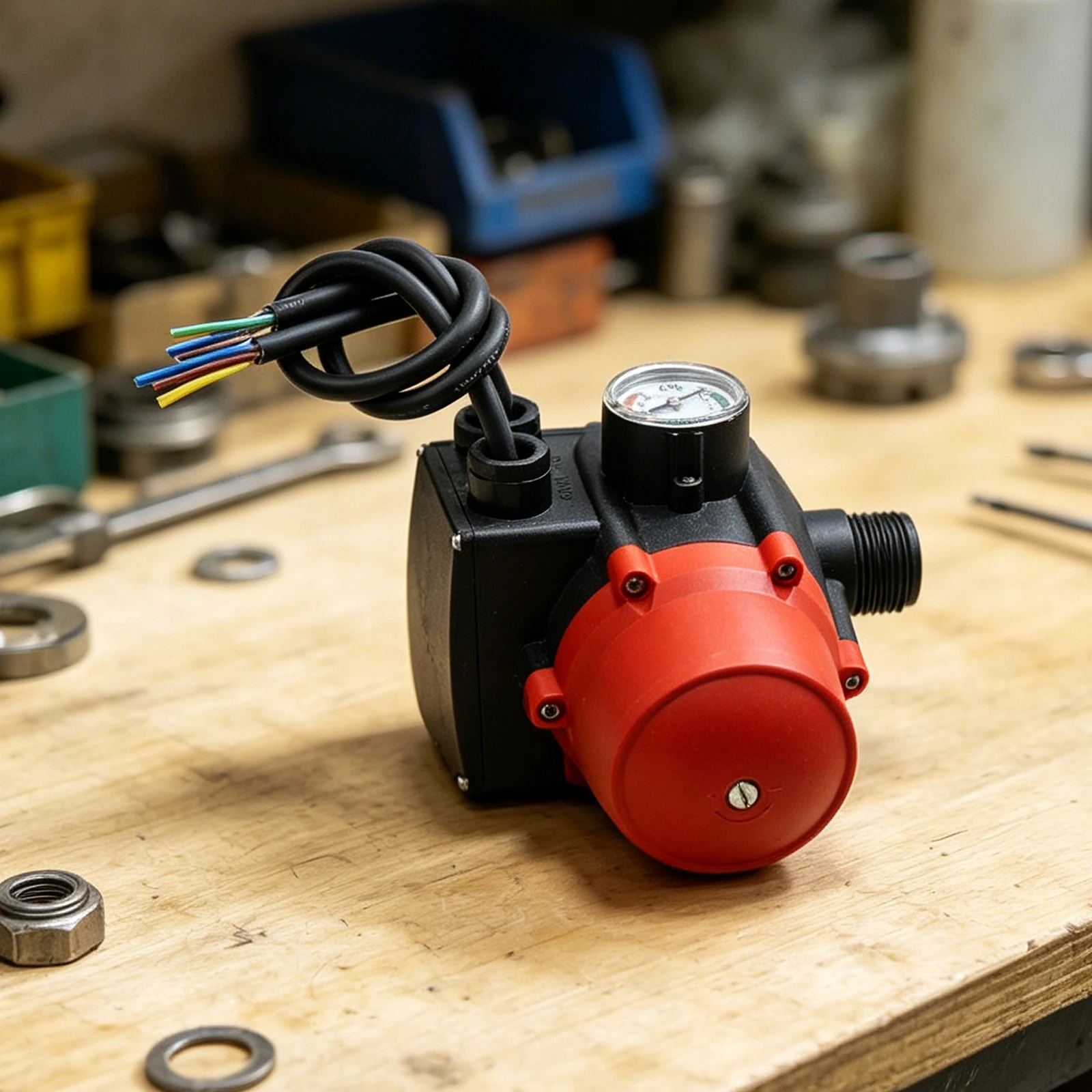 1100W Electronic Pump Controller EPC2 with IP65 Waterproof Design and 10Bar Pressure Gauge for Reliable Automated Pump Operation