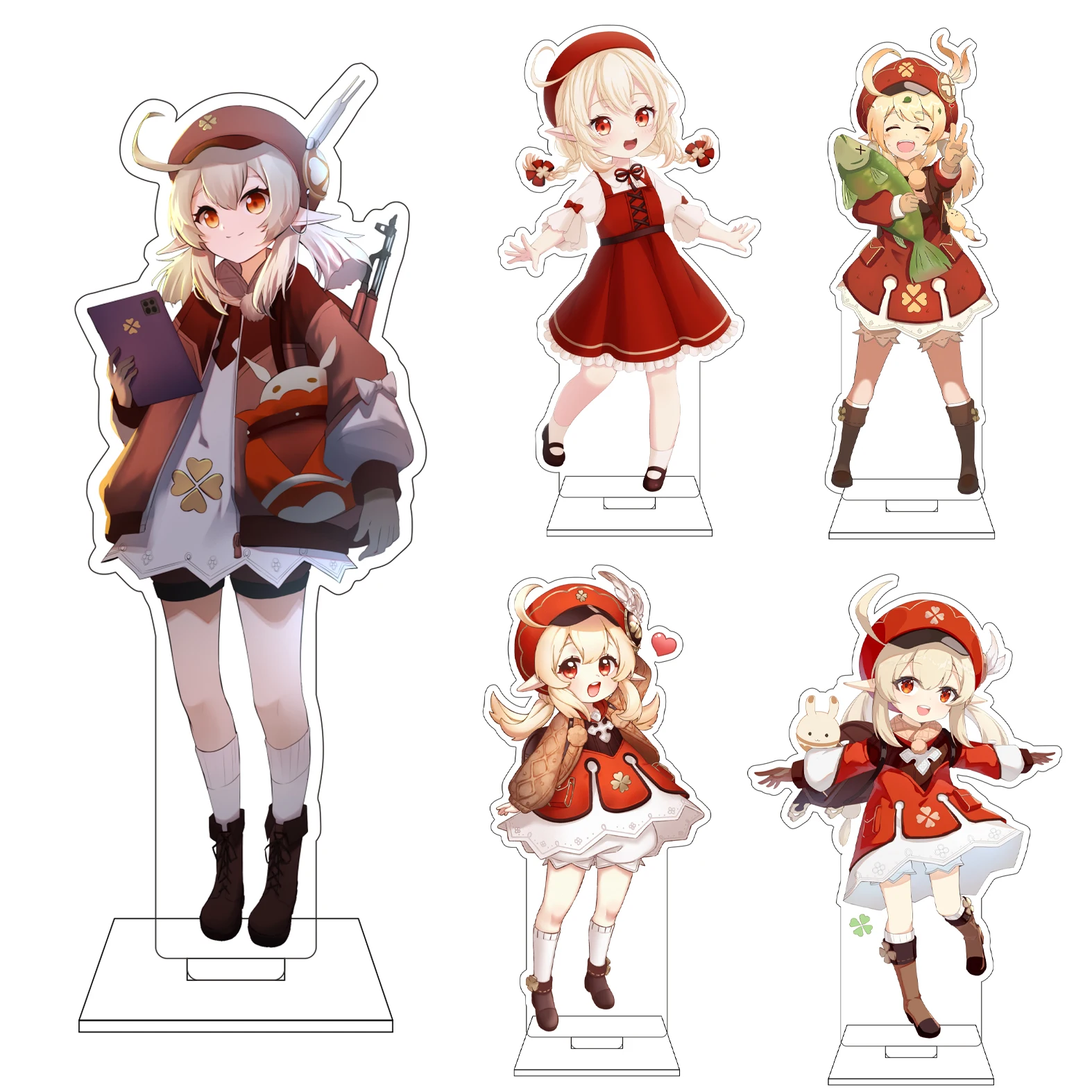 16CM Anime Genshin Impact Cosplay Acryl-Figur Ständerplatte Klee Ornamente Geschenke