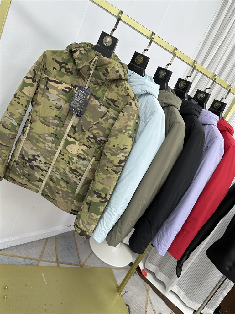 

Men's Outdoor Hiking Heavyweight down Jaet Windproof Water-Resistant Warm Hooded Padded Coat Faionable Urban Sle Du down