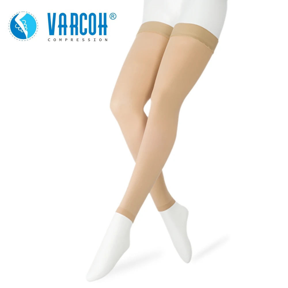 20-30 mmHg Thigh High Medical Compression Stockings For Women's Men's Support Varicose Veins Travel Flight Anti-Fatigue