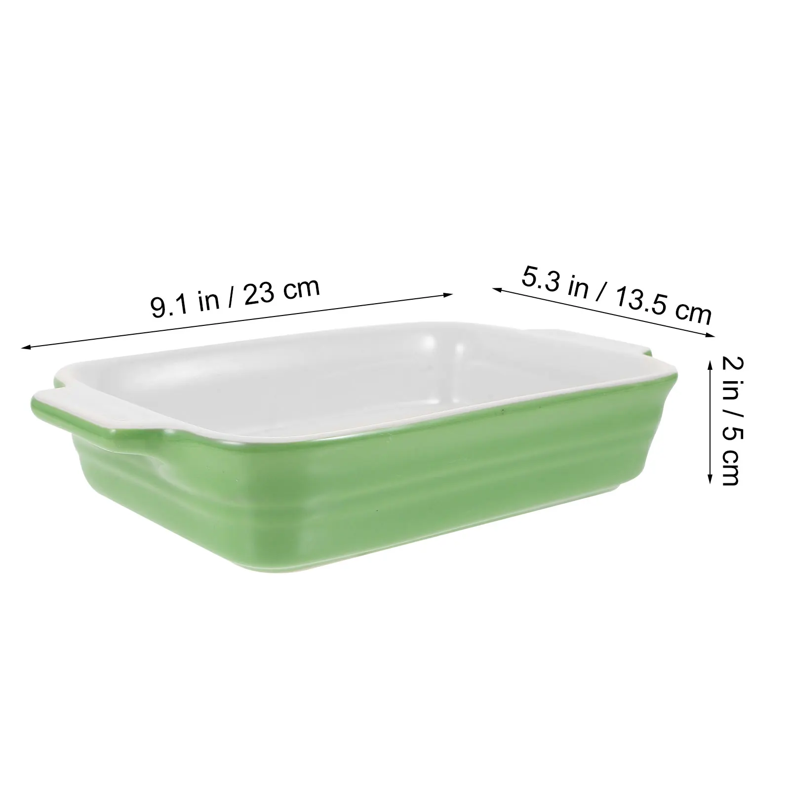 

1Pcs Ceramic Oven Baking Tray Multipurpose Microwave Safe Bread Cheese Rice Bowl Tray Ceramic Baking Pan Bakeware with Handles