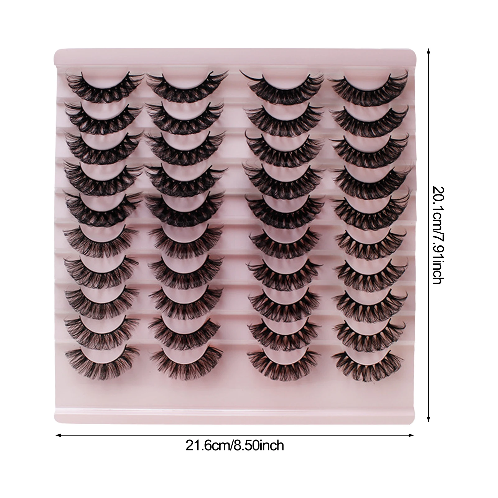 20 Par Sztucznych Rzęs Lekkie Długotrwałe Segmentowe Rzęsy na Imprezę Tematyczną Makijaż Sceniczny Kobieta Naturalny Makijaż Narzędzia