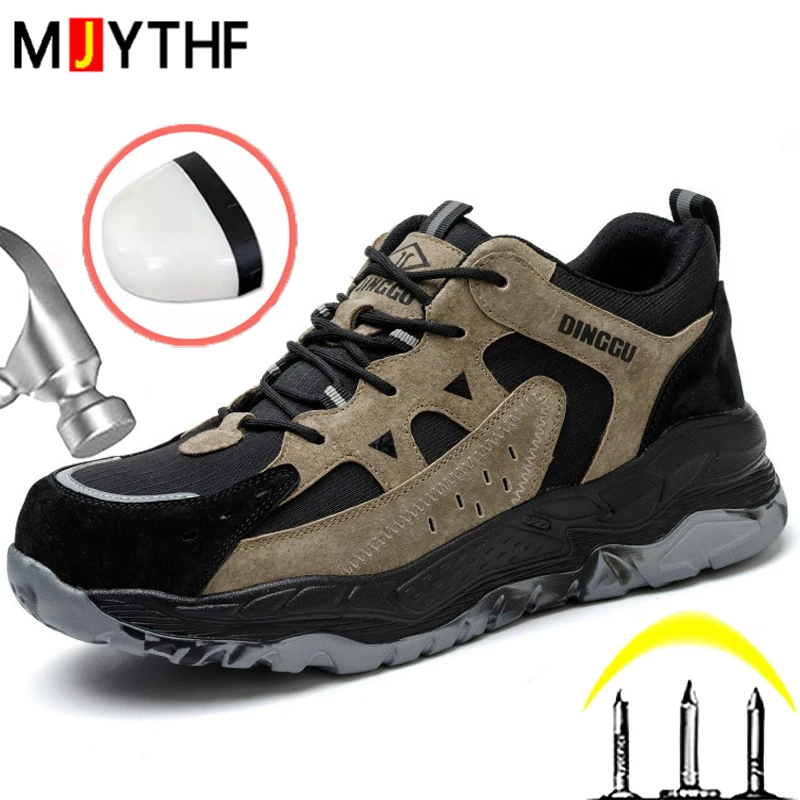 Men Composite Toe Insulated Shoes Anti-Smash Anti-Puncture Work Safety Shoes Security Indestructible Shoes Male Industrial Shoes