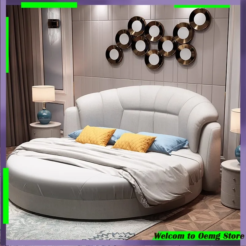 

Organiser Unique Bed Queen Size Aesthetic Nightstands Headboards Bed Double Sleeping Camas Matrimonial Bedroom Furniture