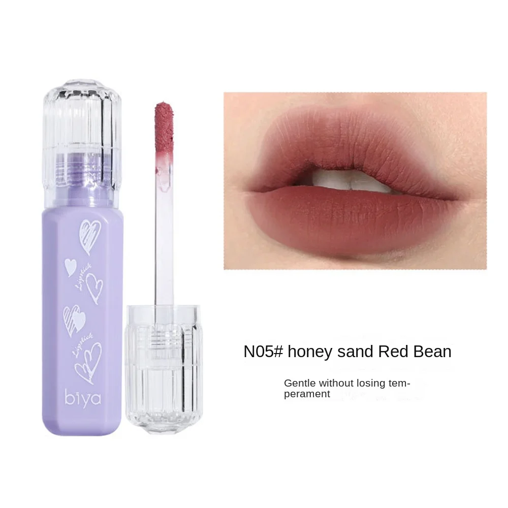 Soft Fog Lip Gloss Cheek Lip Tint Face Blush Rouge Cosmetics Silk Mist Lip Mud Velvet Matte Lipstick 6 Colors Lips Makeup