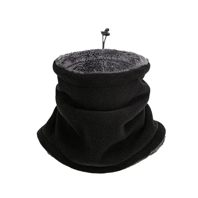 جراب رقبة حراري للرجال، محبوك مقاوم للرياح وجيد التهوية مع بطانة من الصوف لركوب الدراجات الشتوية والأنشطة الخارجية.