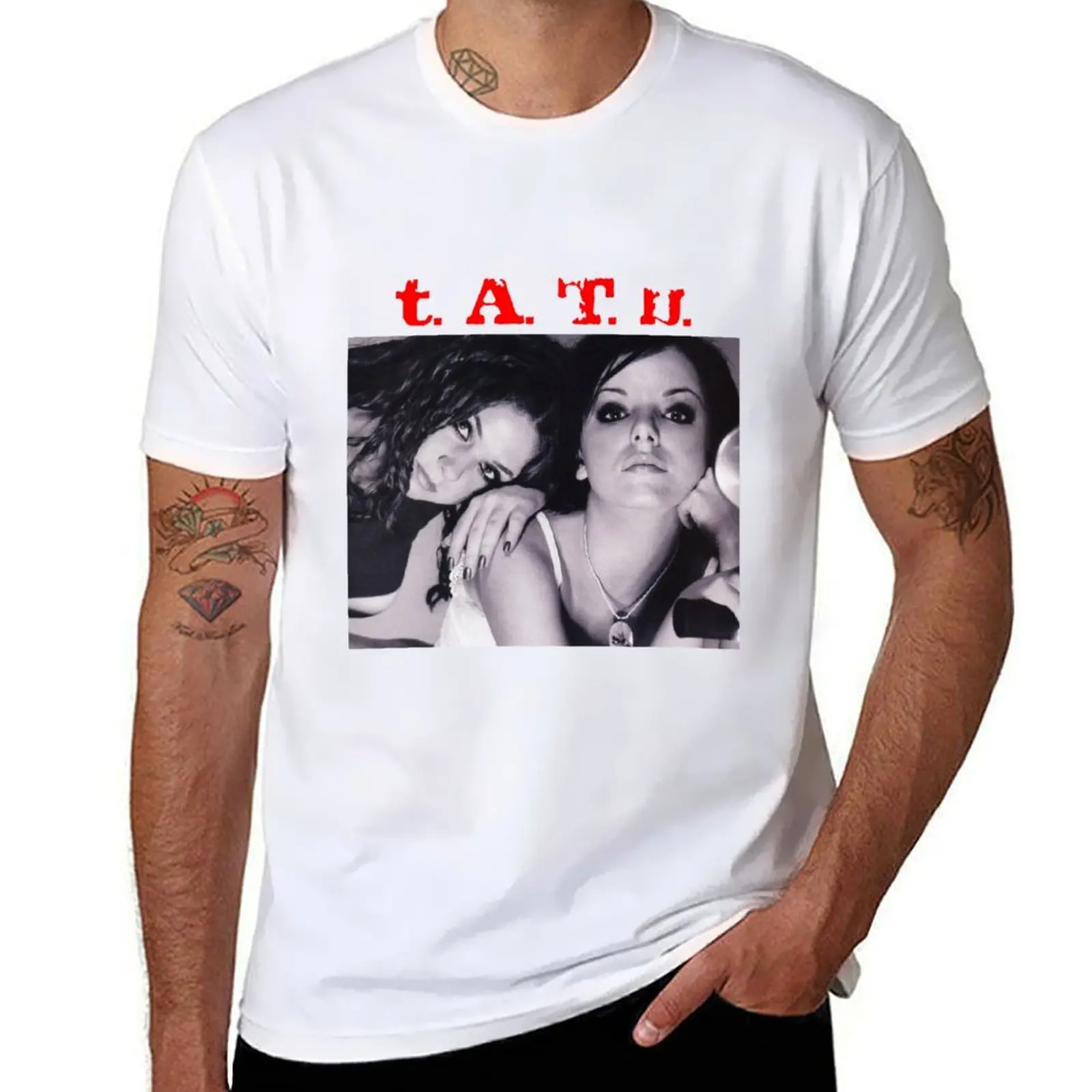 

t.a.t.u popart T-Shirt cotton t shirt man man t shirts high quality luxury brand t shirt man casual T-Shirt