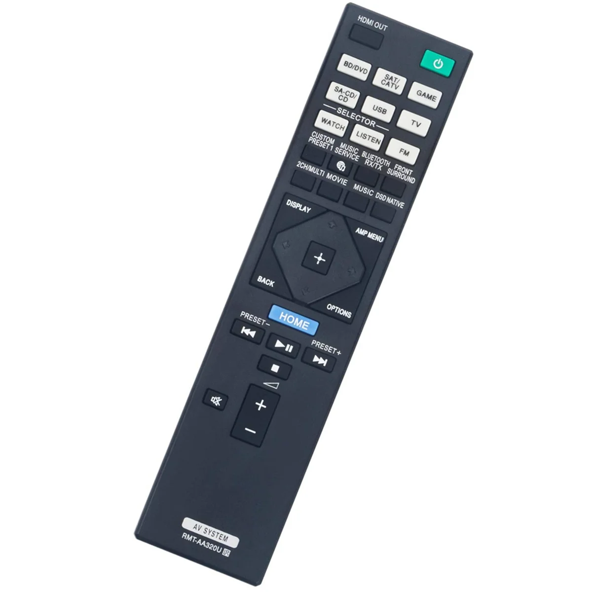 RMT-AA320U Replacement Remote Control pengganti untuk Sony AV Receiver STR-ZA810ES STR-DN1080 STRZA810ES STRDN1080