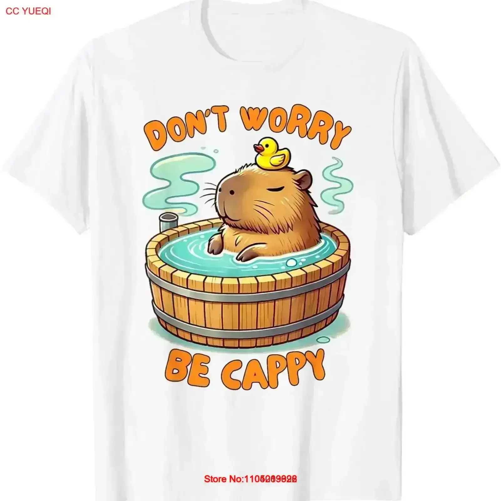 

Футболка Capybara Lover Positive Vibes Don't That Worry Be Cappy, винтажная, дышащая, удобная, универсальная, повседневная, модная