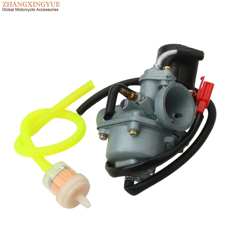 19mm Scooter Carburetor For PGO Big Max Comet Galaxy 50 G-Max Hot PMX T-Rex Tornado 50cc AC 2 Stroke Moped Carb