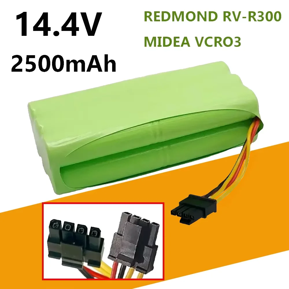 

AA Rechargeable Battery 14.4V Ni-MH 2500mAh for Ecovacs Deebot Deepoo X600 ZN605 ZN606 ZN609 Vacuum Cleaner Robot