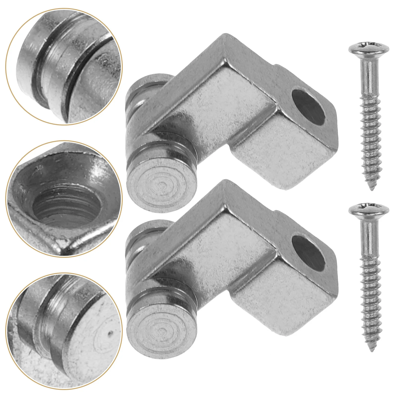 

2 set Metal String Tree Retainer Guides 2 Sets Electric Guitar Replacement Parts Roller String Trees For Guitar Accessories