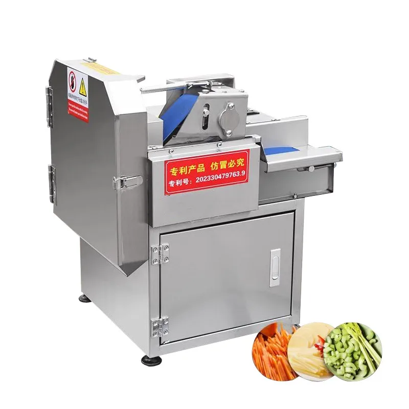 

Commercial Vegetable Cutting Machine, Restaurant Kitchen Electric Carrot Eggplant Scallion Celery Slicing Shredding Machine