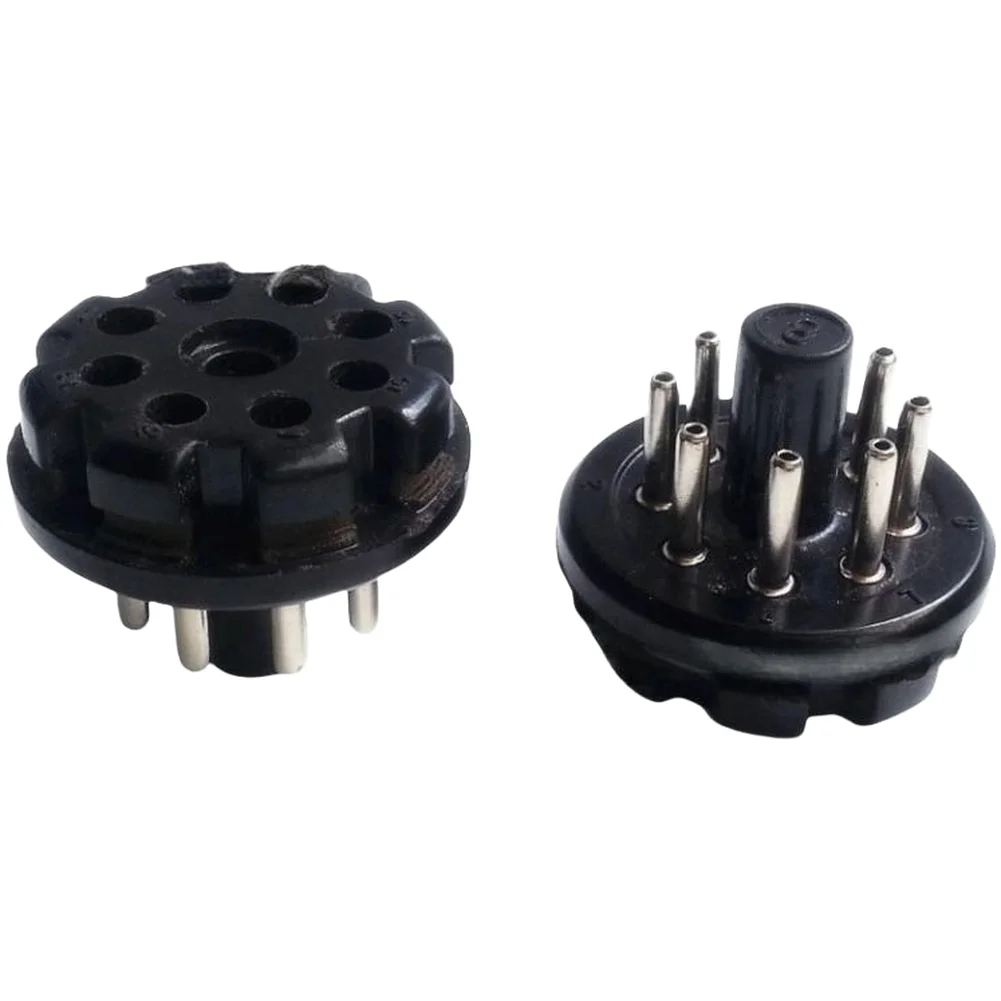 GZS8-B Socket 8Pins Tube Socket Oxidation-resistant Contacts Stable Electrical Connections Bakelite Construction